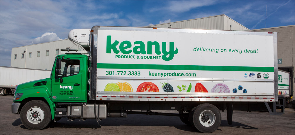 Keany produce delivery truck