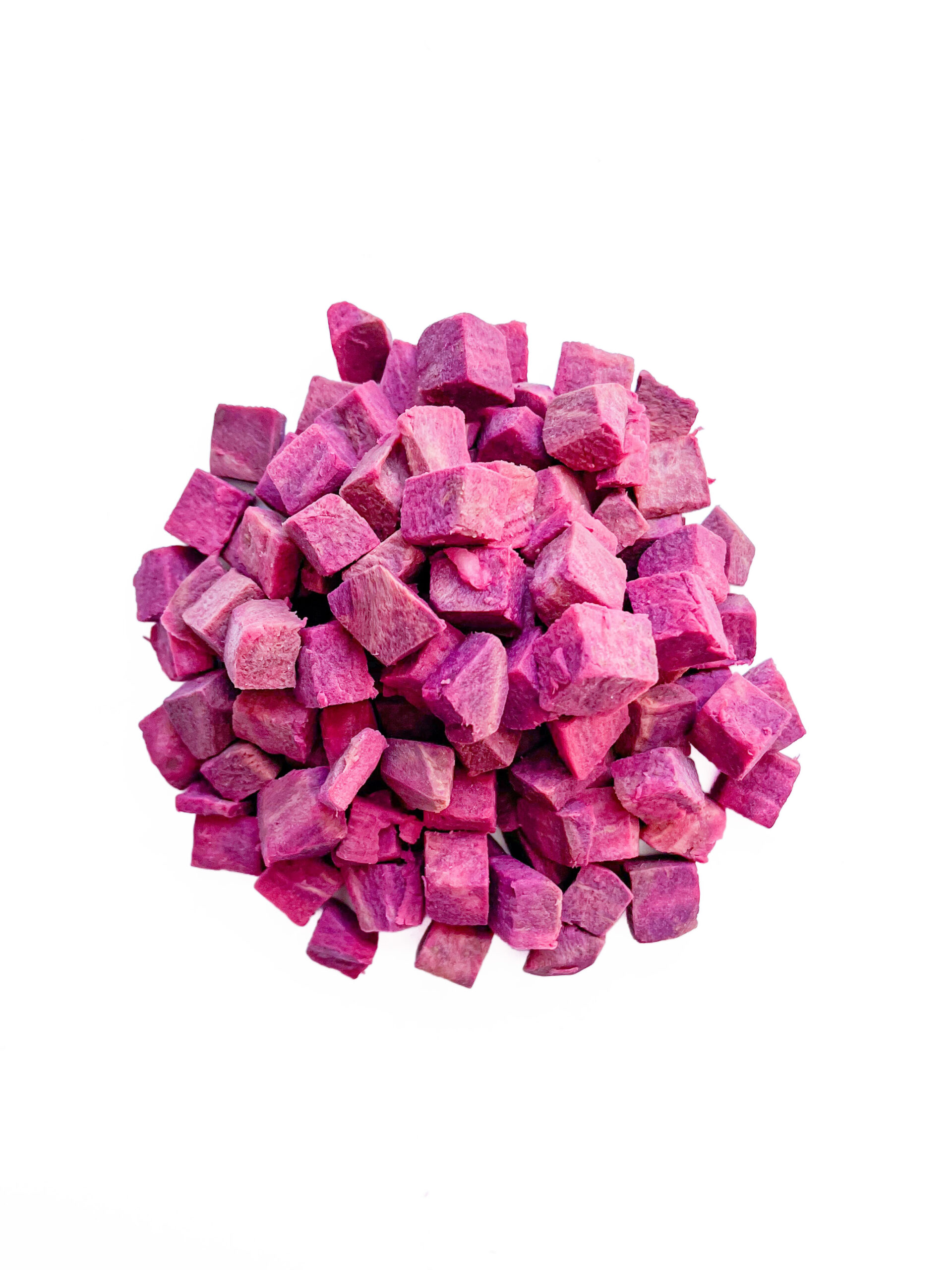 diced purple sweet potato