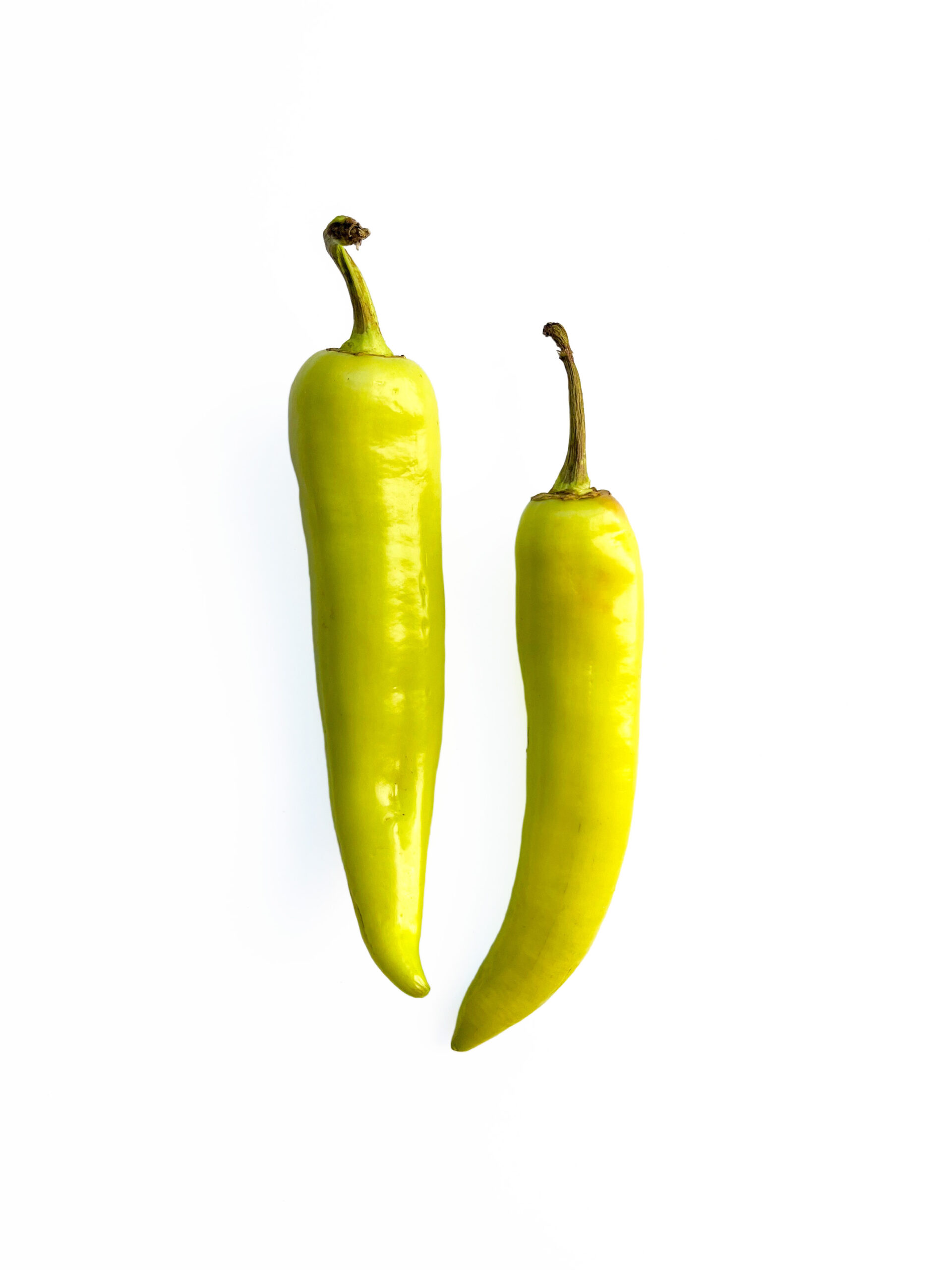 hungarian wax peppers scaled