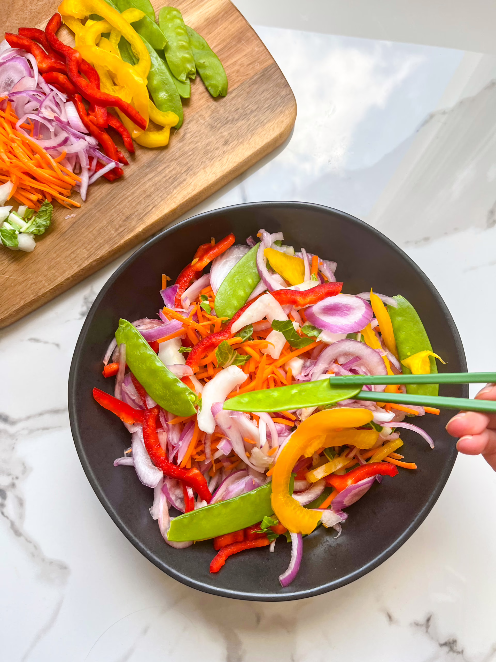 fresh-cut produce, stir-fry
