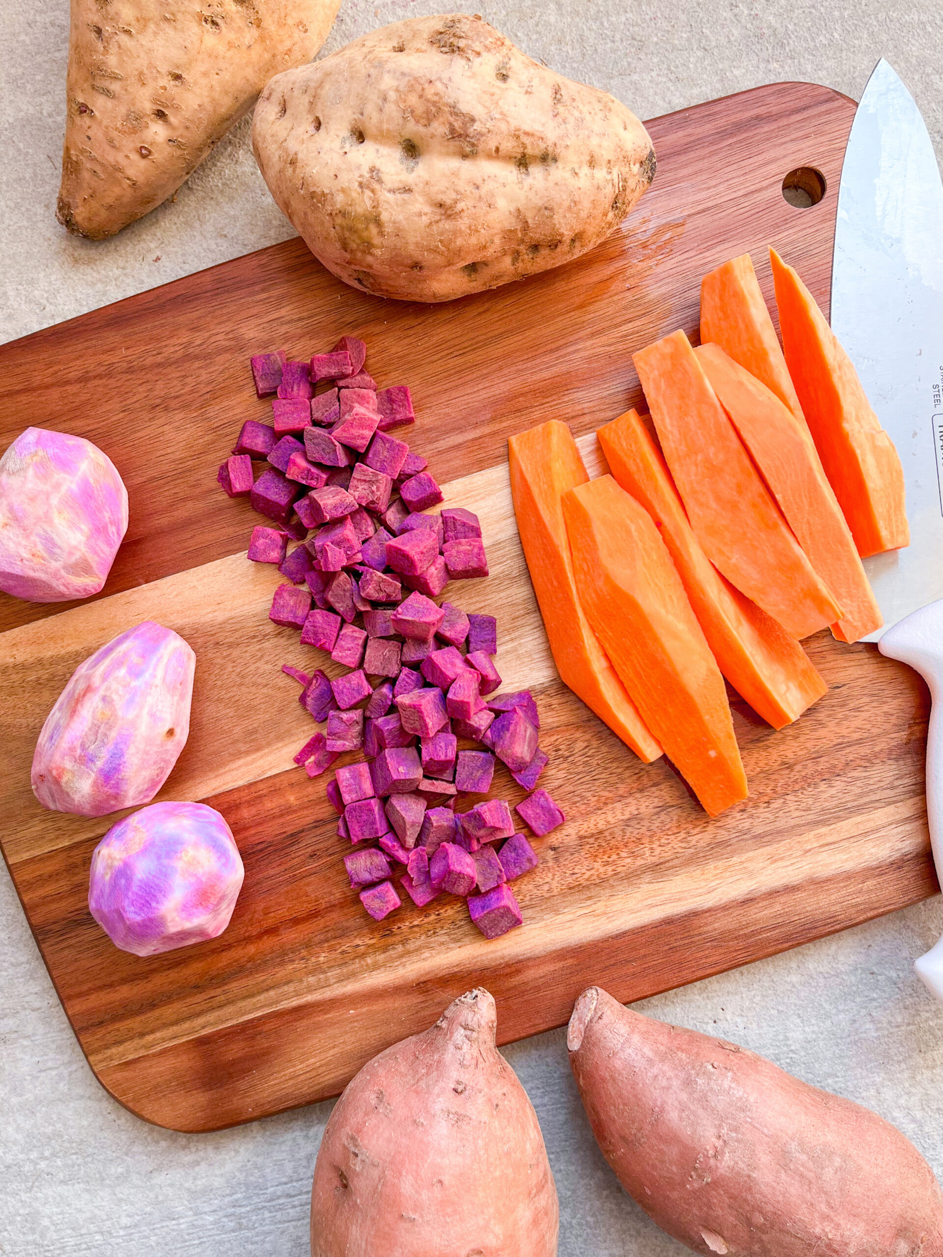 sweet potato size, process sweet potatoes