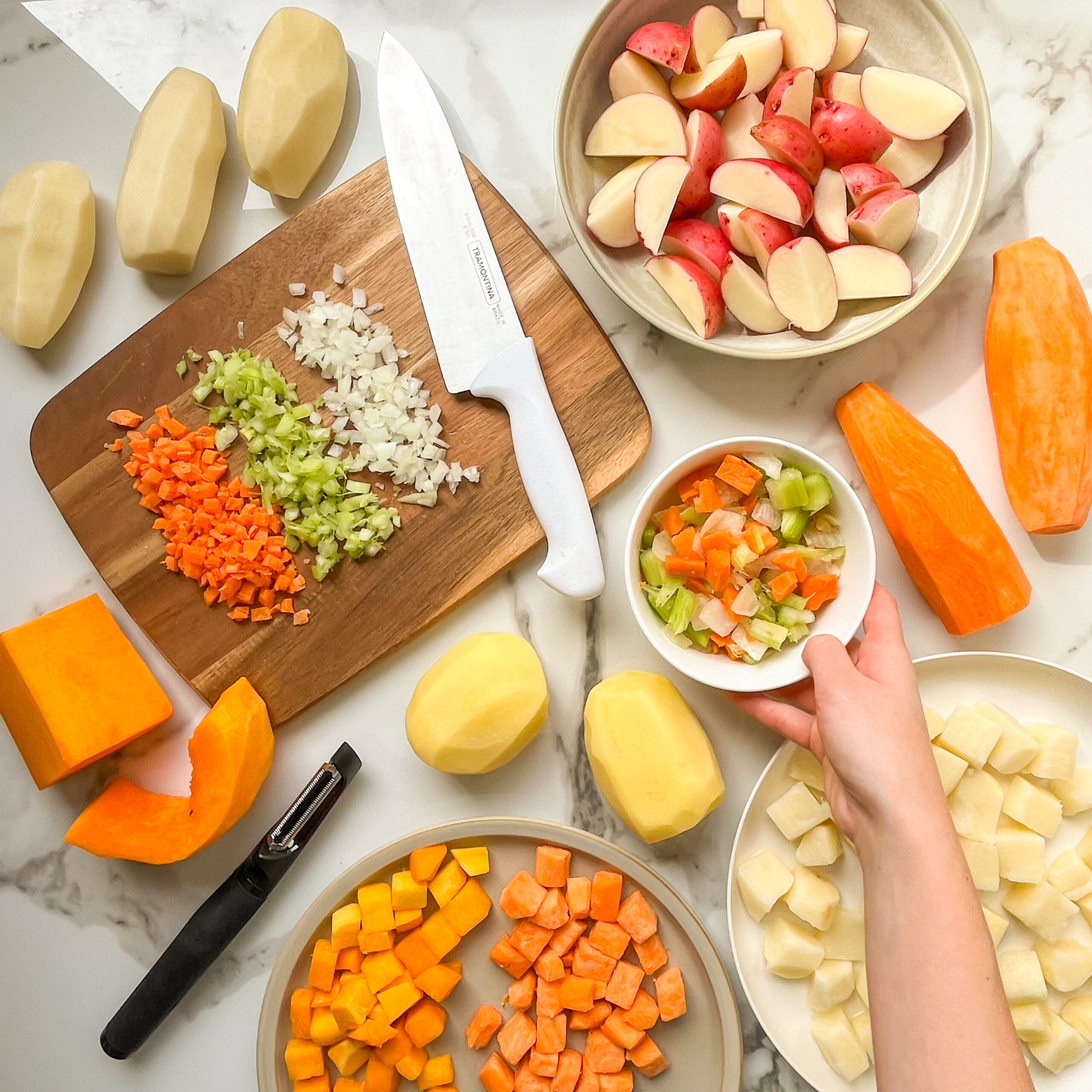 processed sweet potatoes